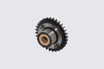 Gear Adaptor Feed Roll with bronze bush, black-finish, grinded