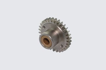 Gear Adaptor Feed Roll with bronze bush, nickel plated, grinded
