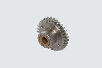 Gear Adaptor Feed Roll with bronze bush, nickel plated, grinded